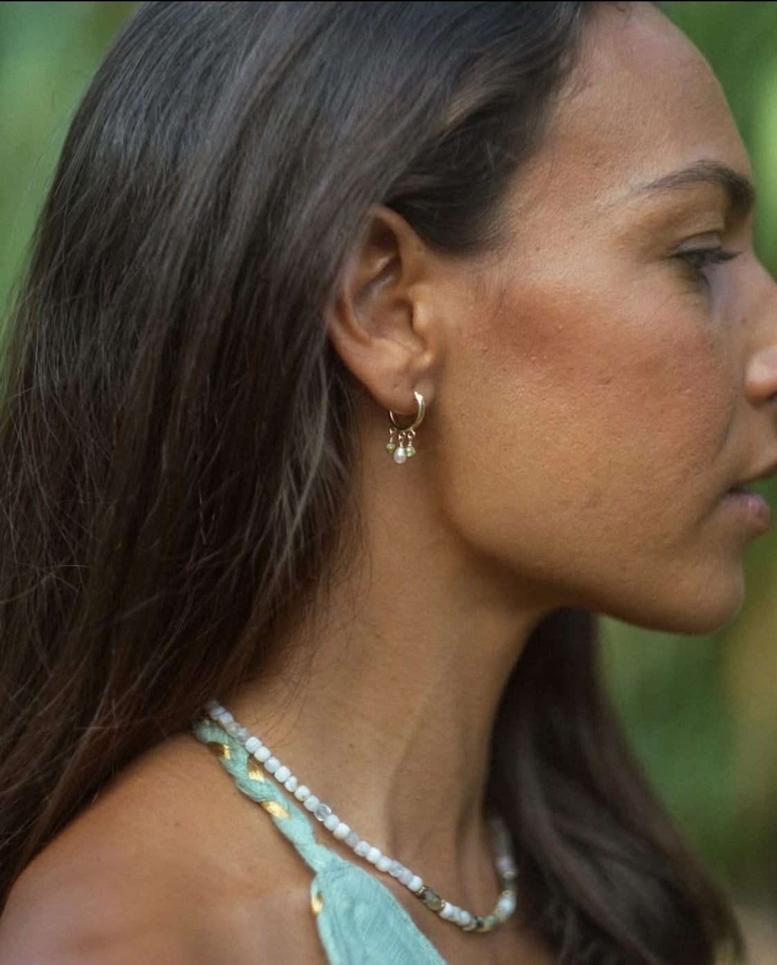 Nos Boucles d’Oreille, Arima Bijoux , keshis de Tahiti, pierres naturelles et acier inoxydable 316