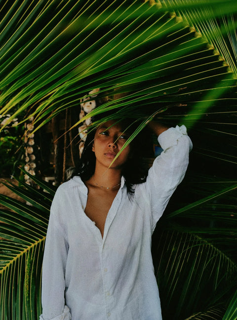 Un shooting photo des créations Arima Bijoux sur l’île de Moorea 